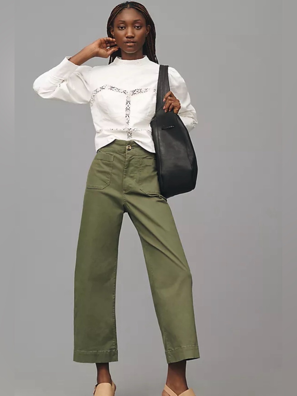 🌿 Maeve by Anthropologie The Colette High Rise Wide Leg Pants Size 31 🌿